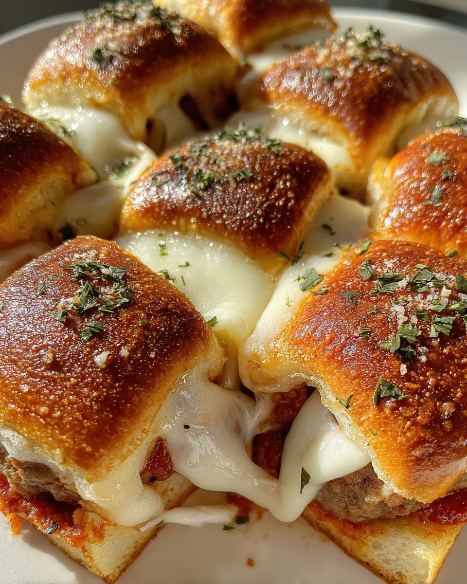 Meatball Parmesan Sliders 22 Meatball
