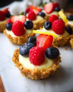 Mini Lemon Cheesecake Tarts