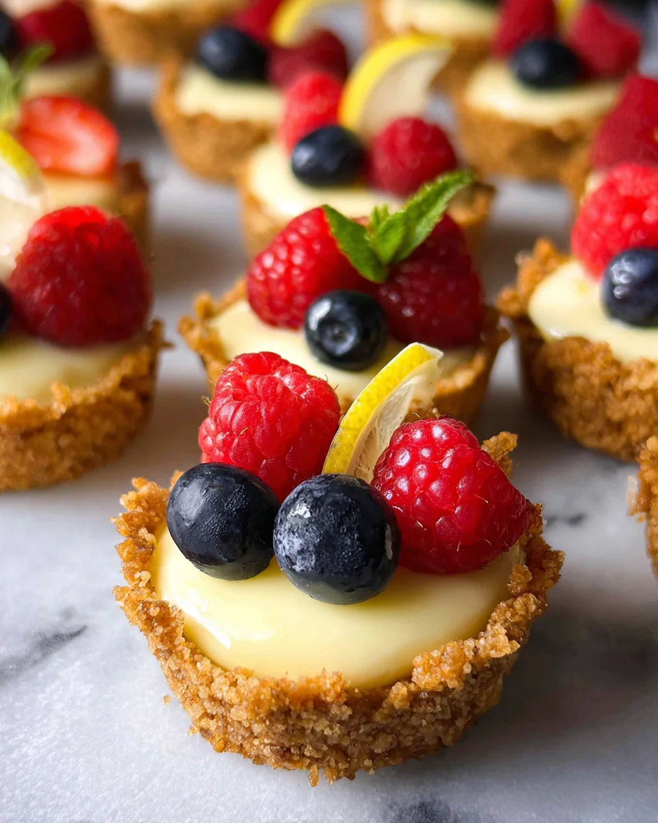 Mini Lemon Cheesecake Tarts Mini