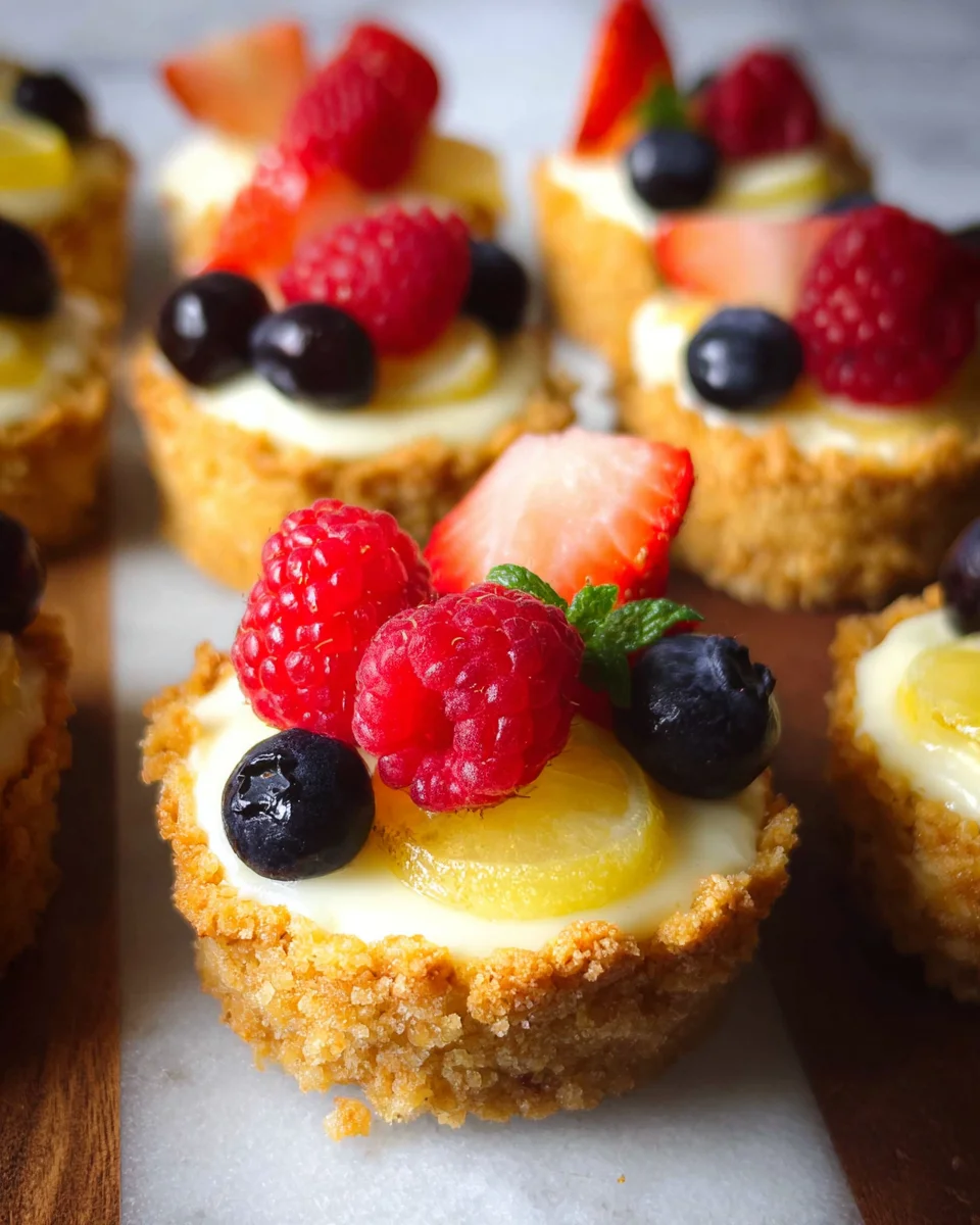 Mini Lemon Cheesecake Tarts Mini
