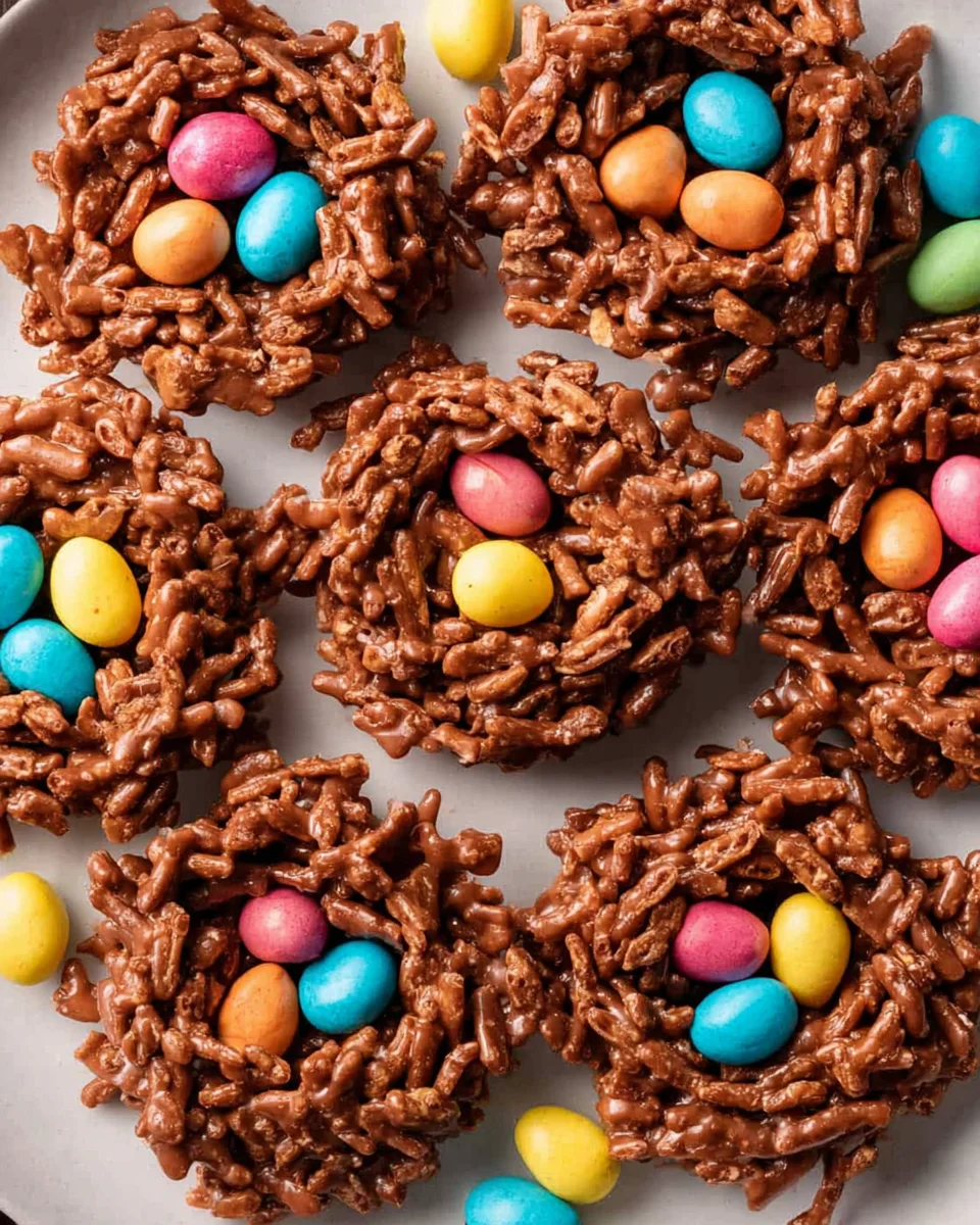 No-Bake Chocolate Bird Nests 16 No-Bake Chocolate Bird Nests