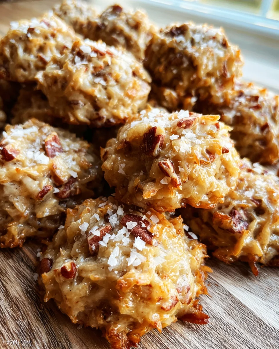 No-Bake Coconut Praline Cookies