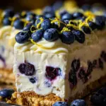 No-Bake Lemon dazzling Blueberry cream Cake