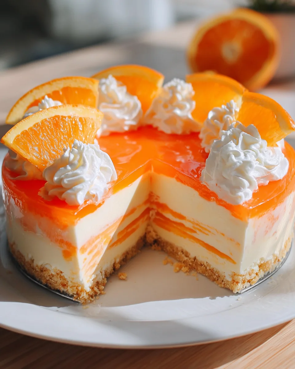 No-Bake Orange Creamsicle Cheesecake 24 No-Bake