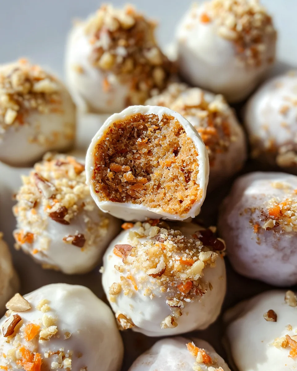 No Bake Carrot Cake Bites No