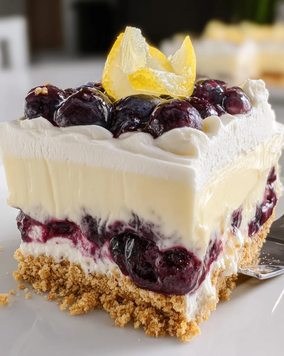 No Bake Lemon Blueberry Dessert 20 No