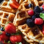 Oatmeal Cottage Cheese Waffles