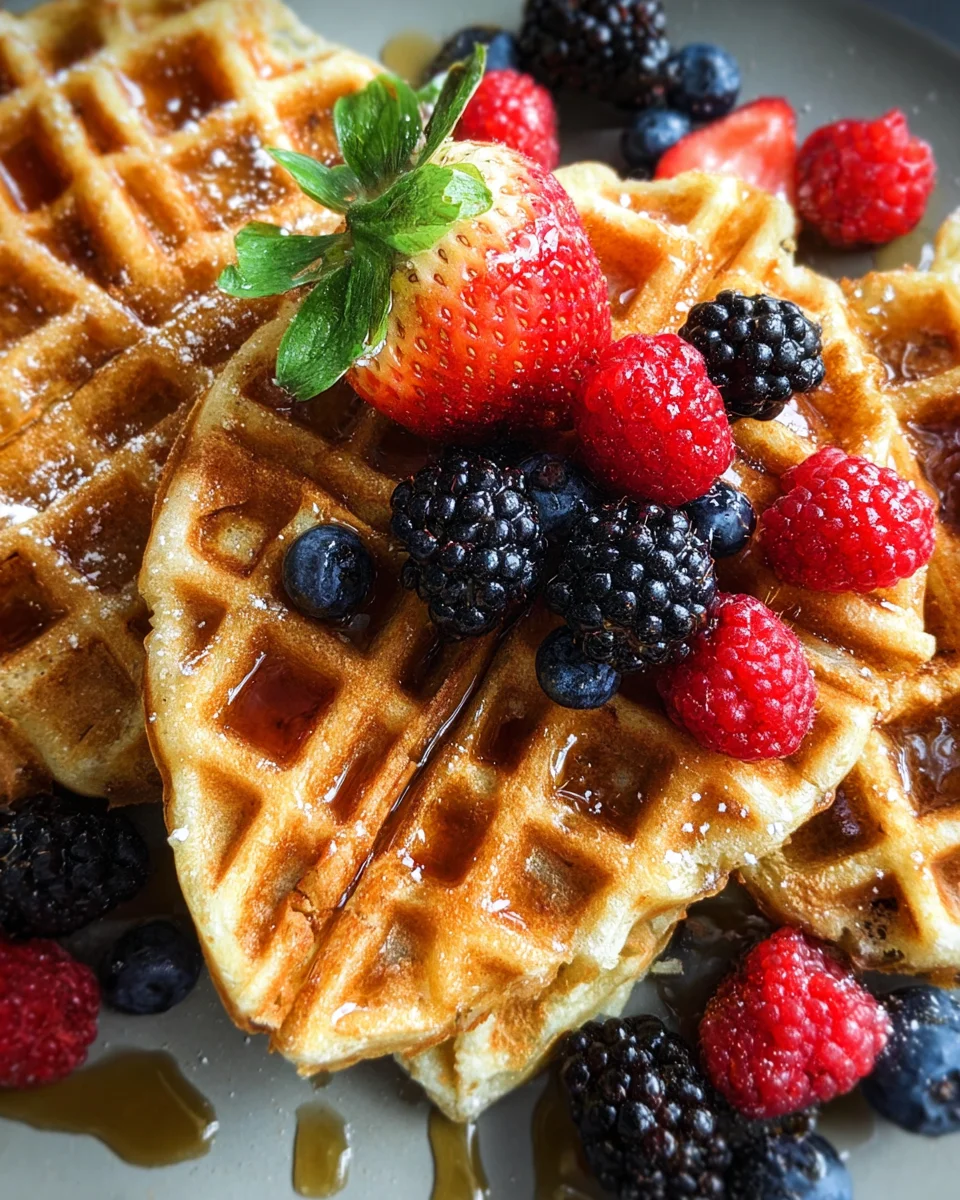 Oatmeal Cottage Cheese Waffles 16 Oatmeal