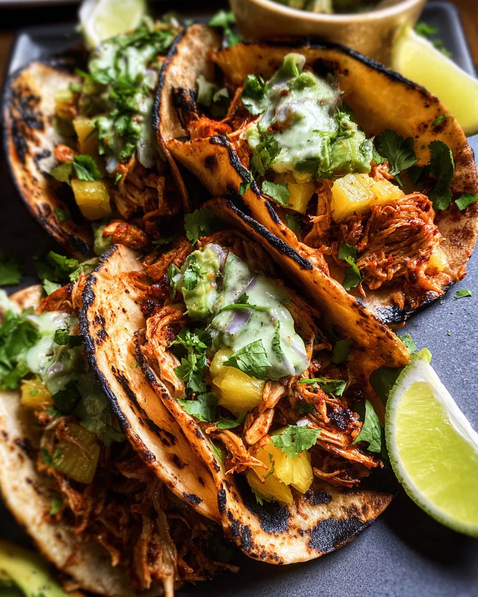 One Pan Chicken & Pineapple Tacos One Pan Chicken & Pineapple Tacos