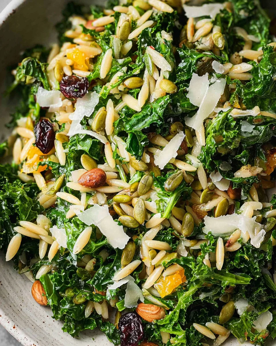 Orzo Kale Salad with Lemon Vinaigrette Orzo Kale Salad with Lemon Vinaigrette