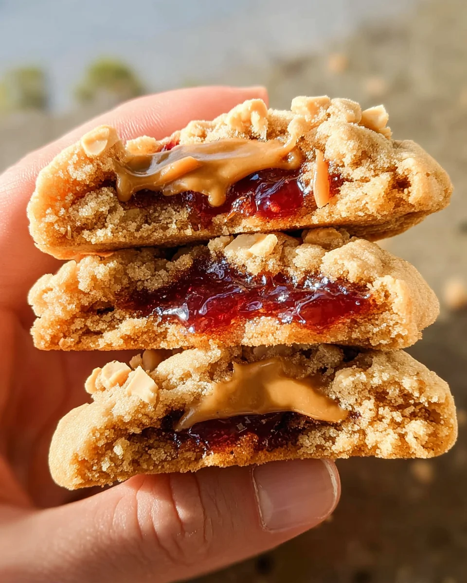 PB&J Stuffed Cookies PB&J