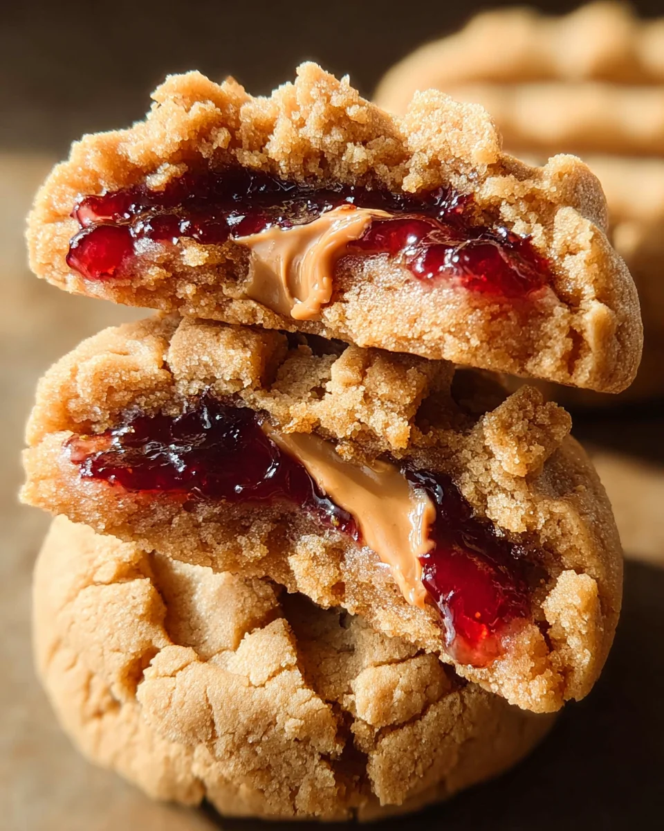 PB&J Stuffed Cookies PB&J