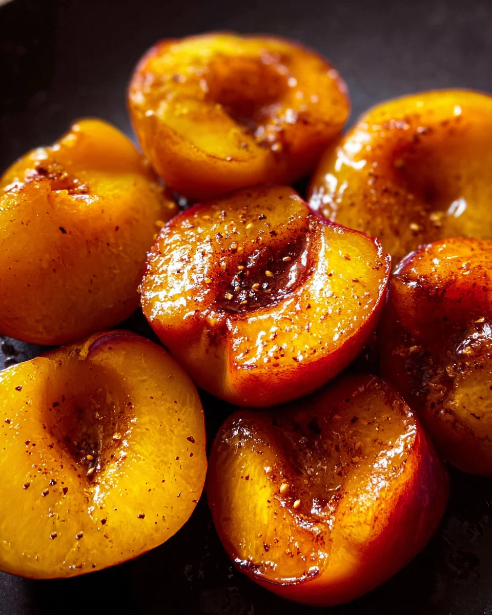 Pan Fried Peaches Pan