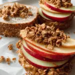 Peanut Butter Apple Sandwiches with Granola