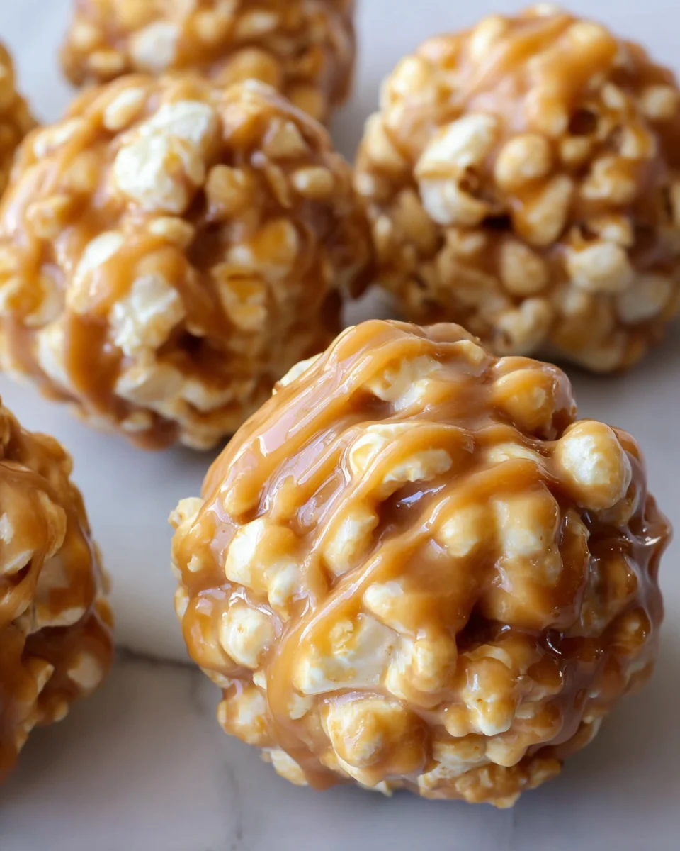 Peanut Butter Popcorn Balls