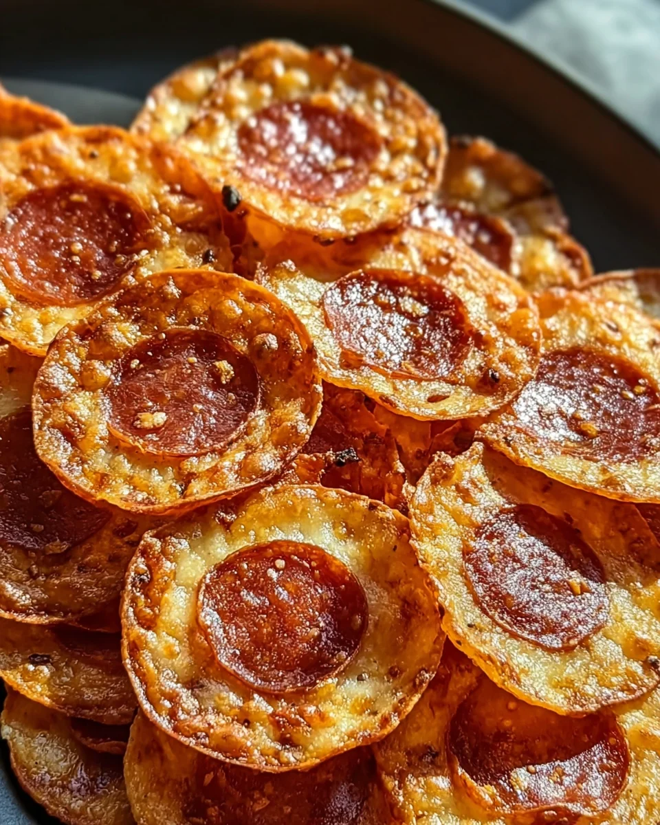 Pepperoni Cheese Crisps