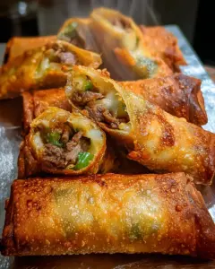 Philly Cheesesteak Egg Roll