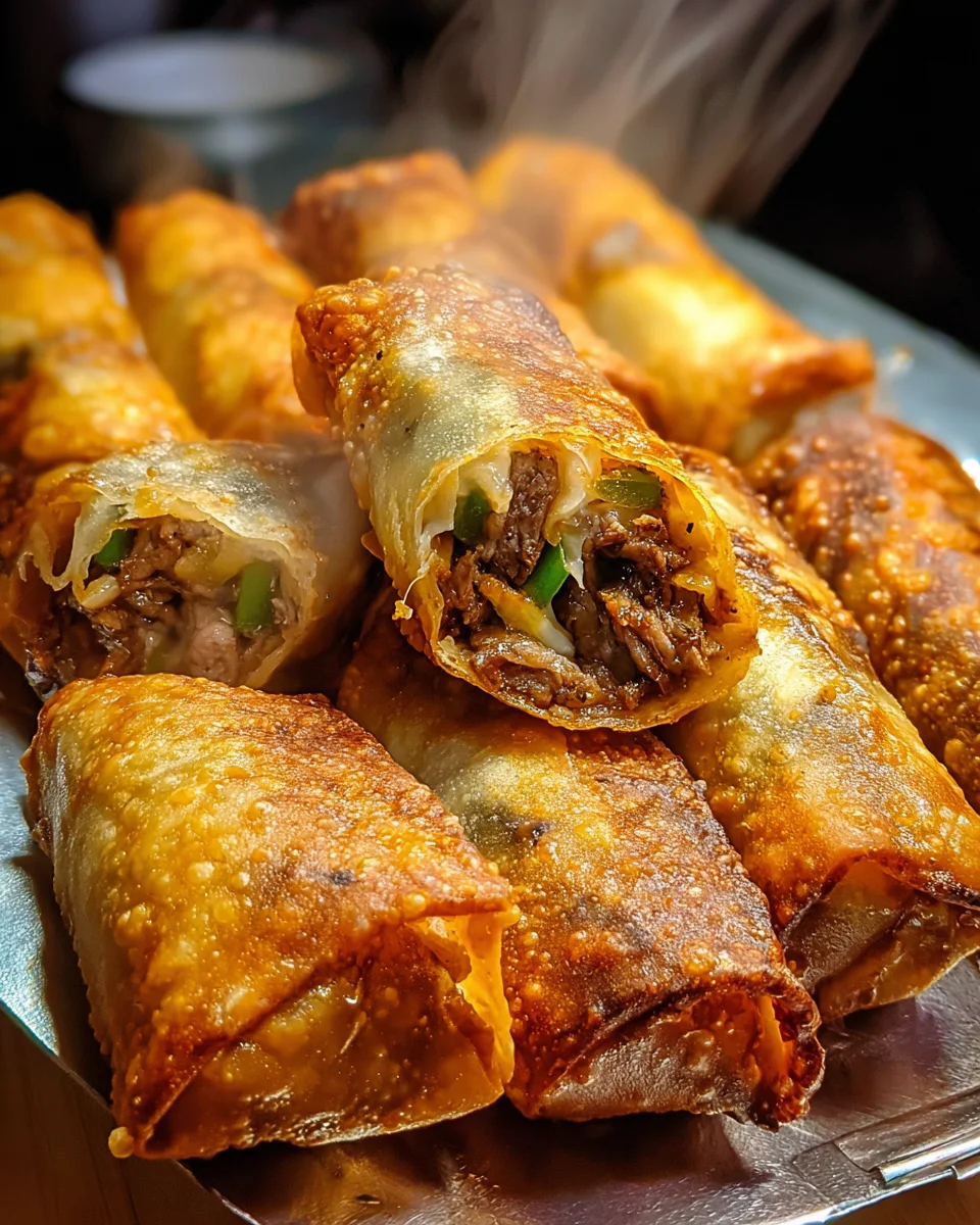 Philly Cheesesteak Egg Roll Philly