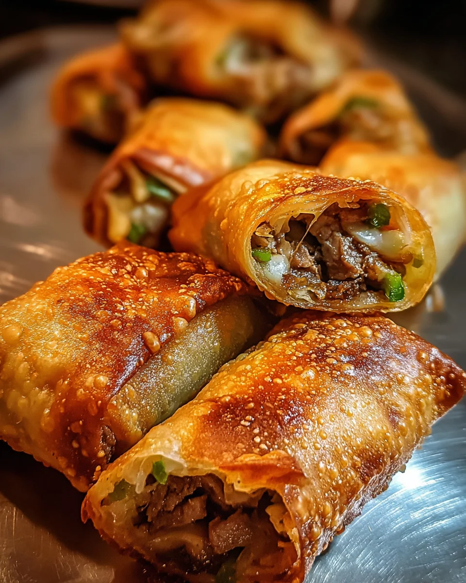 Philly Cheesesteak Egg Roll Philly