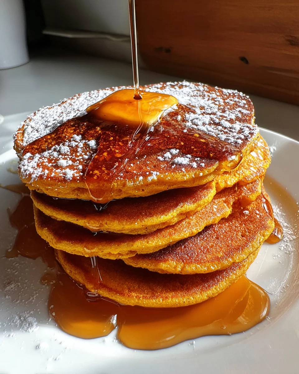 Pumpkin Cottage Cheese Pancakes Pumpkin