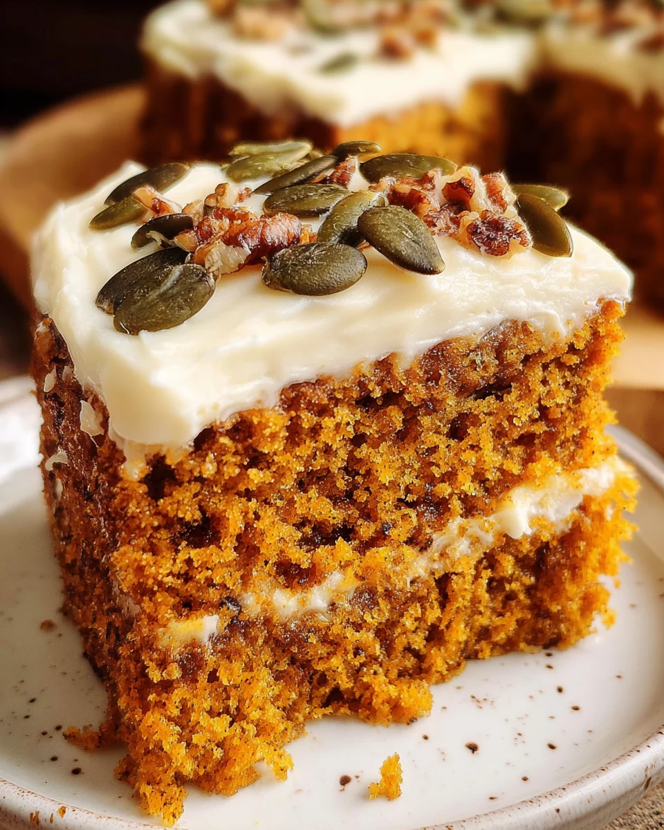 Pumpkin Spice Cake with Brown Sugar Cream Cheese Frosting 27 Pumpkin