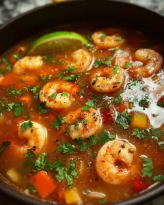 Quick and Spicy Shrimp Soup
