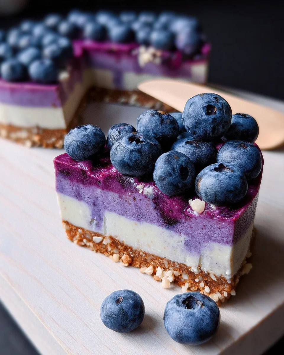 Raw Vegan Blueberry Cheesecake Raw
