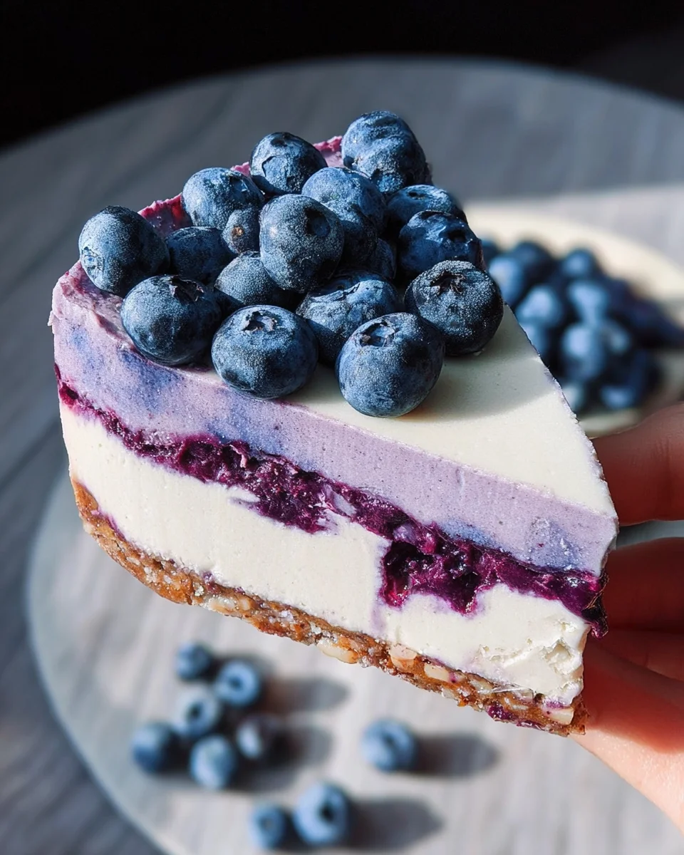 Raw Vegan Blueberry Cheesecake Raw