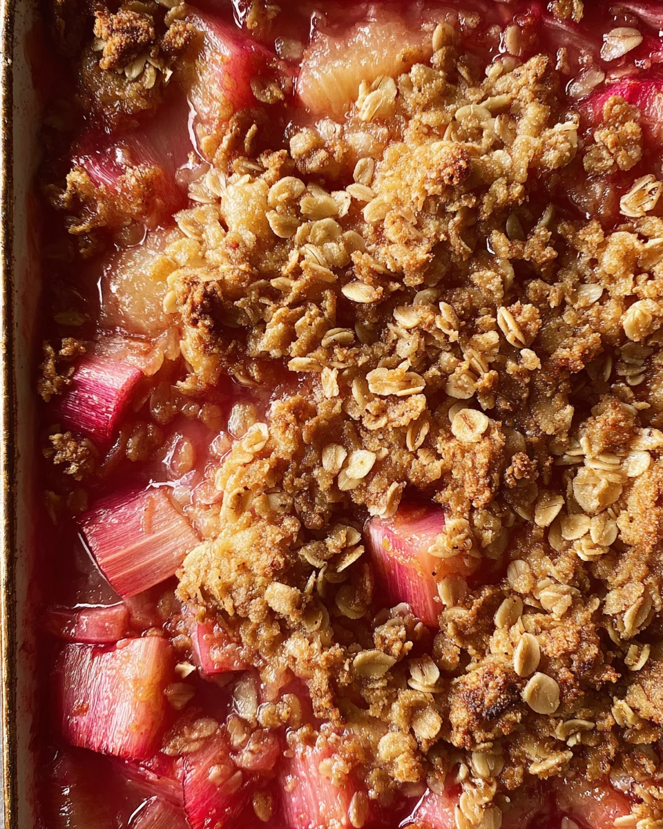 Rhubarb Crisp Rhubarb