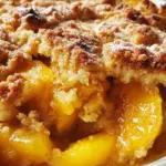 Ridiculously Easy Peach Cobbler