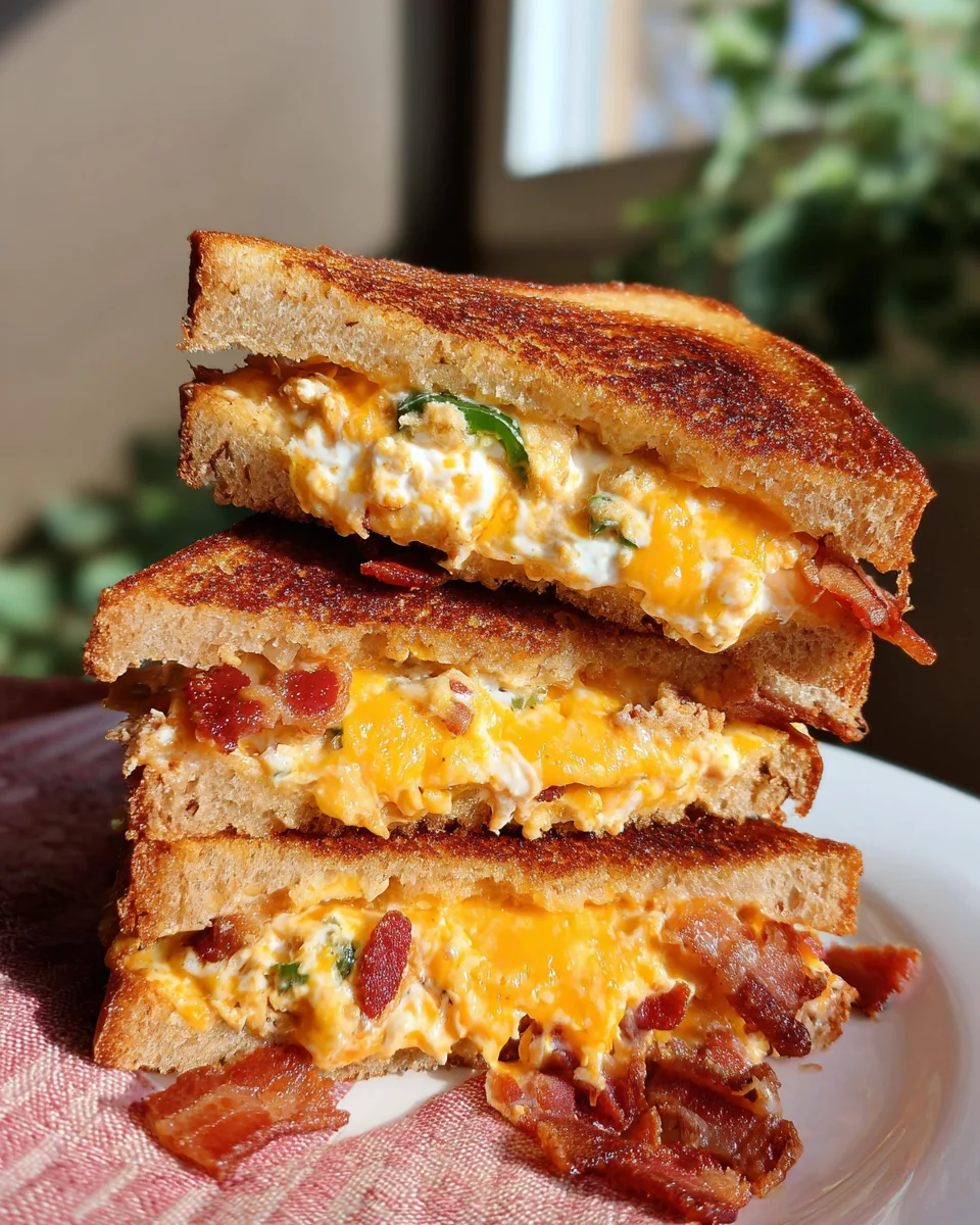 Roasted Jalapeño Popper Grilled Cheese