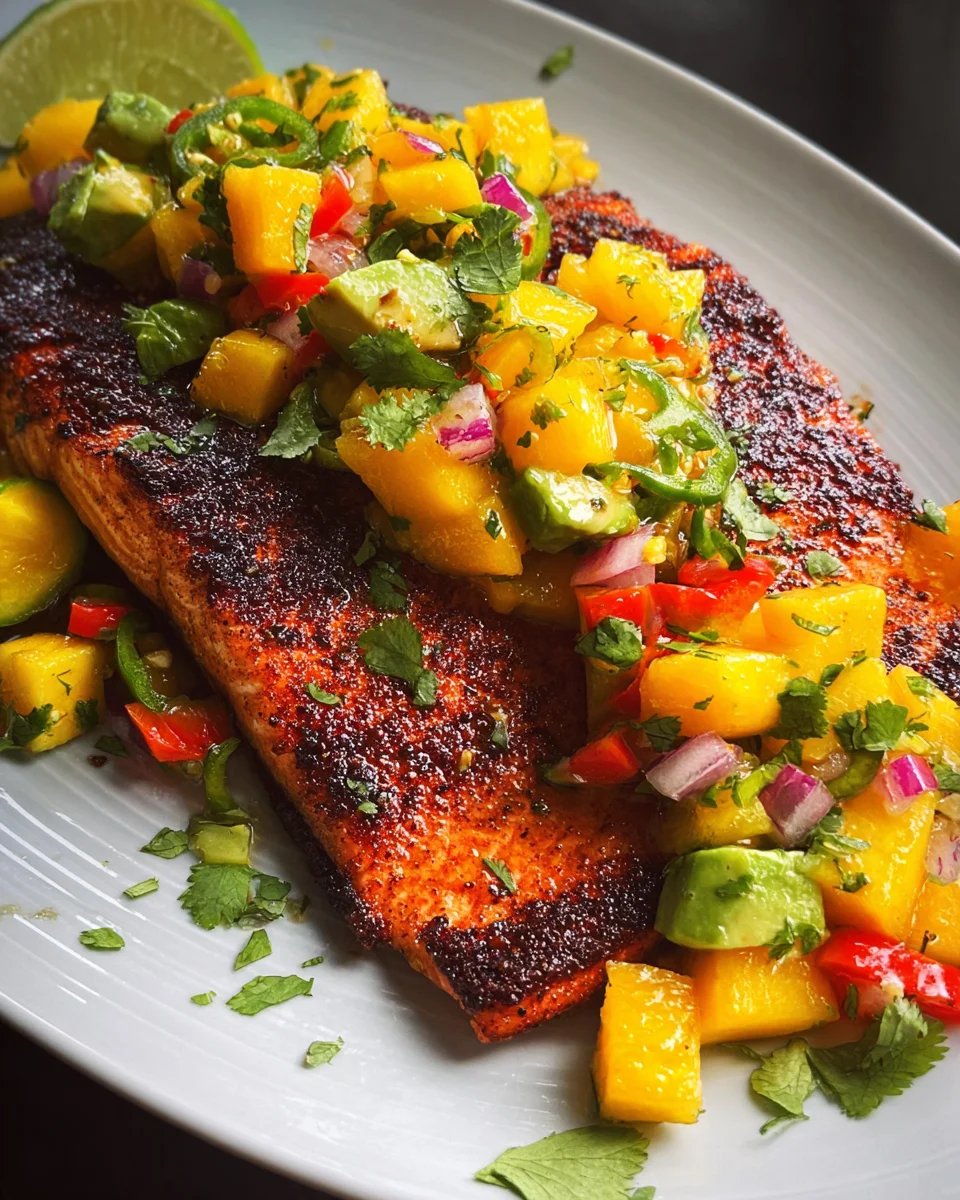 Salmon with Mango Salsa Salmon