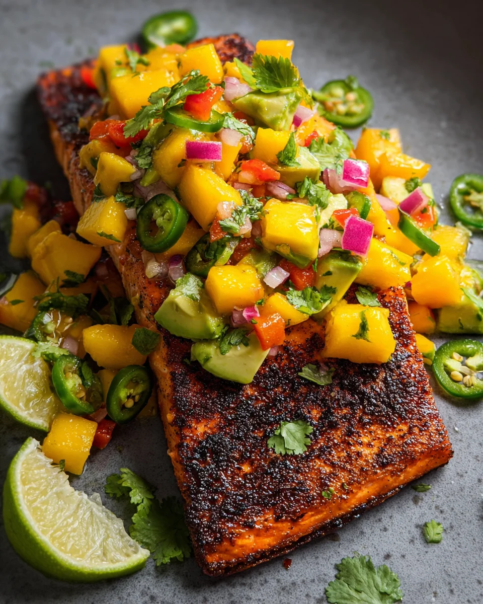 Salmon with Mango Salsa Salmon