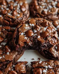 Salted Brownie Cookies