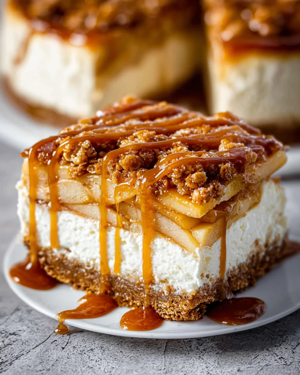 Salted Caramel Apple Pie Cheesecake Salted Caramel Apple Pie Cheesecake