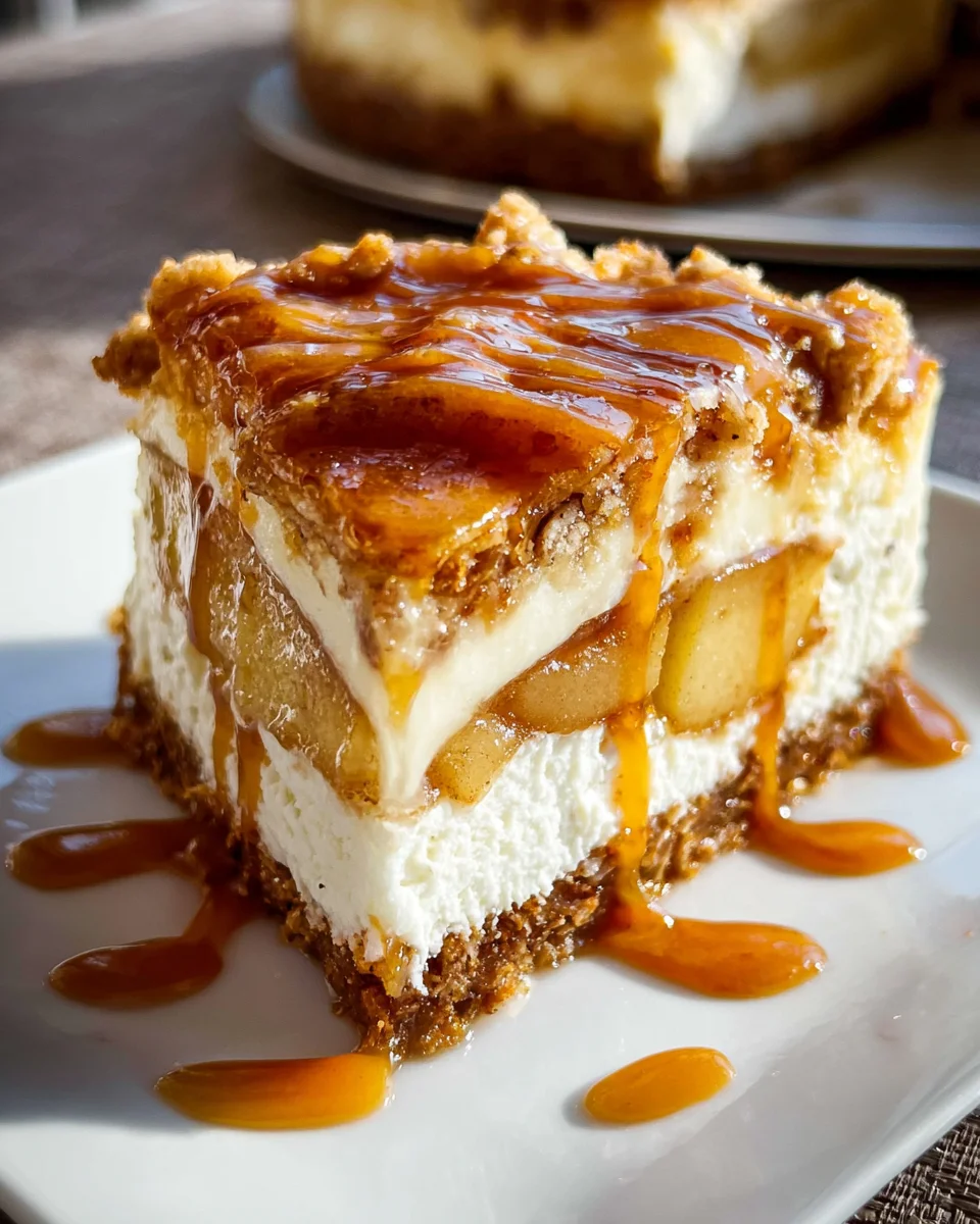 Salted Caramel Apple Pie Cheesecake Salted