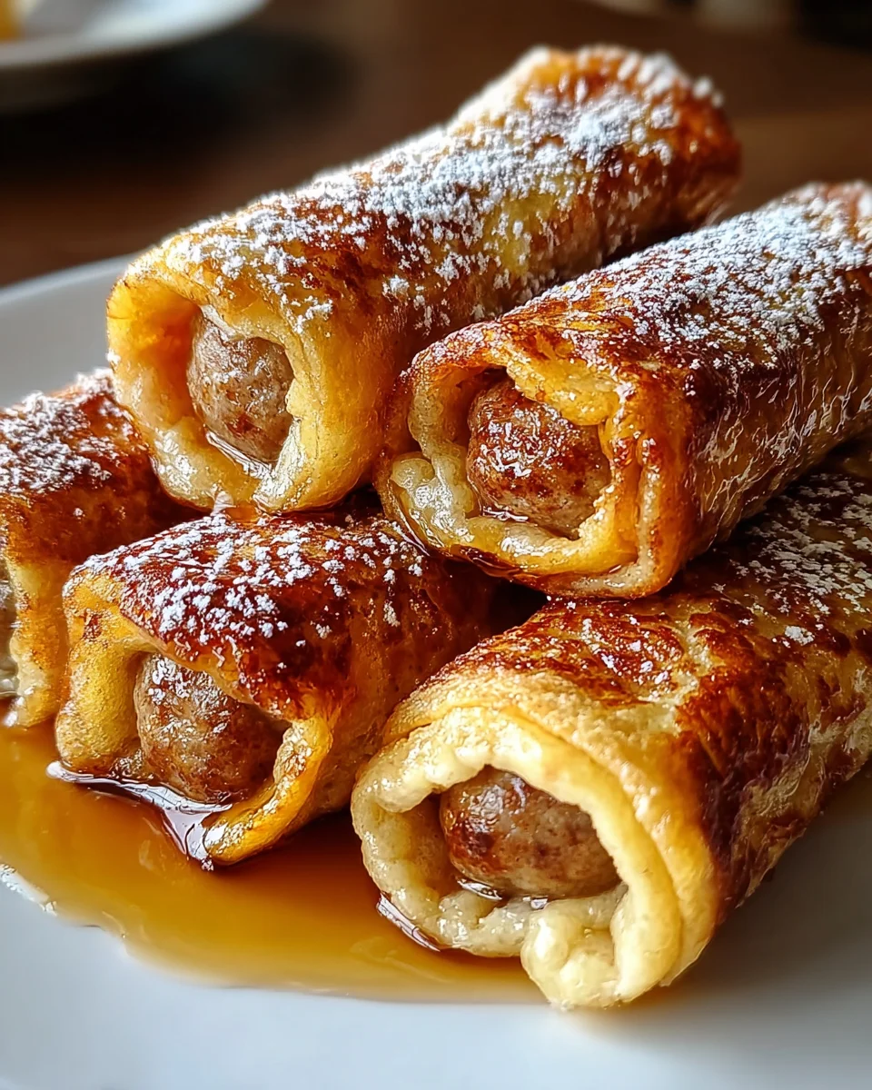 Sausage French Toast Roll-Ups Recipe
