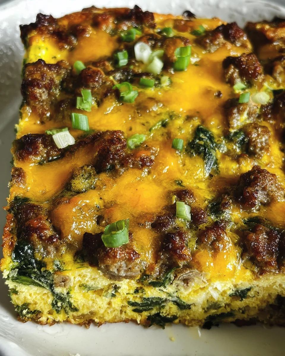 Sausage & Egg Keto Breakfast Casserole 20 Sausage