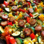 Sausage and Veggies Skillet - 30 Minute, One-Pan Meal