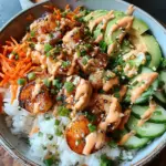 Shrimp Rice Bowls with Spicy Mayo Shrimp Rice Bowls with Spicy Mayo