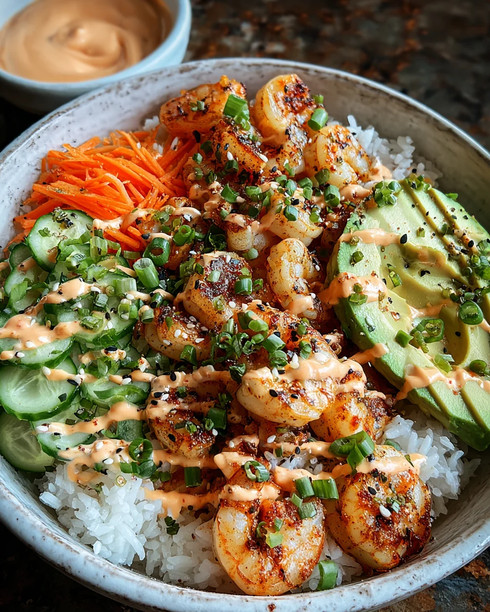 Shrimp Rice Bowls with Spicy Mayo Shrimp Rice Bowls with Spicy Mayo