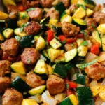 Skillet Sausage and Zucchini
