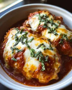 Slow Cooker Cheesy Mozzarella Chicken