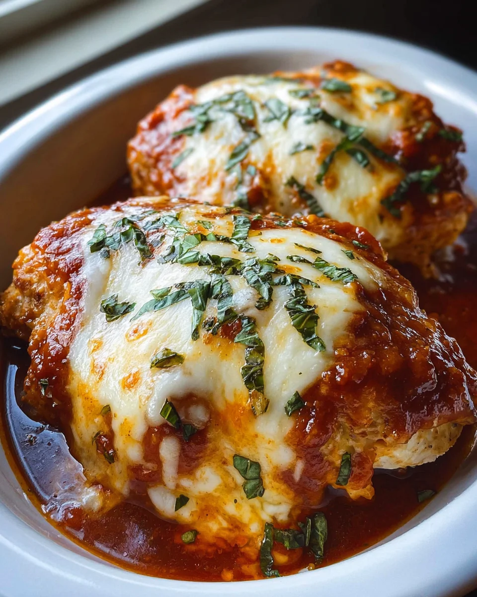Slow Cooker Cheesy Mozzarella Chicken Slow
