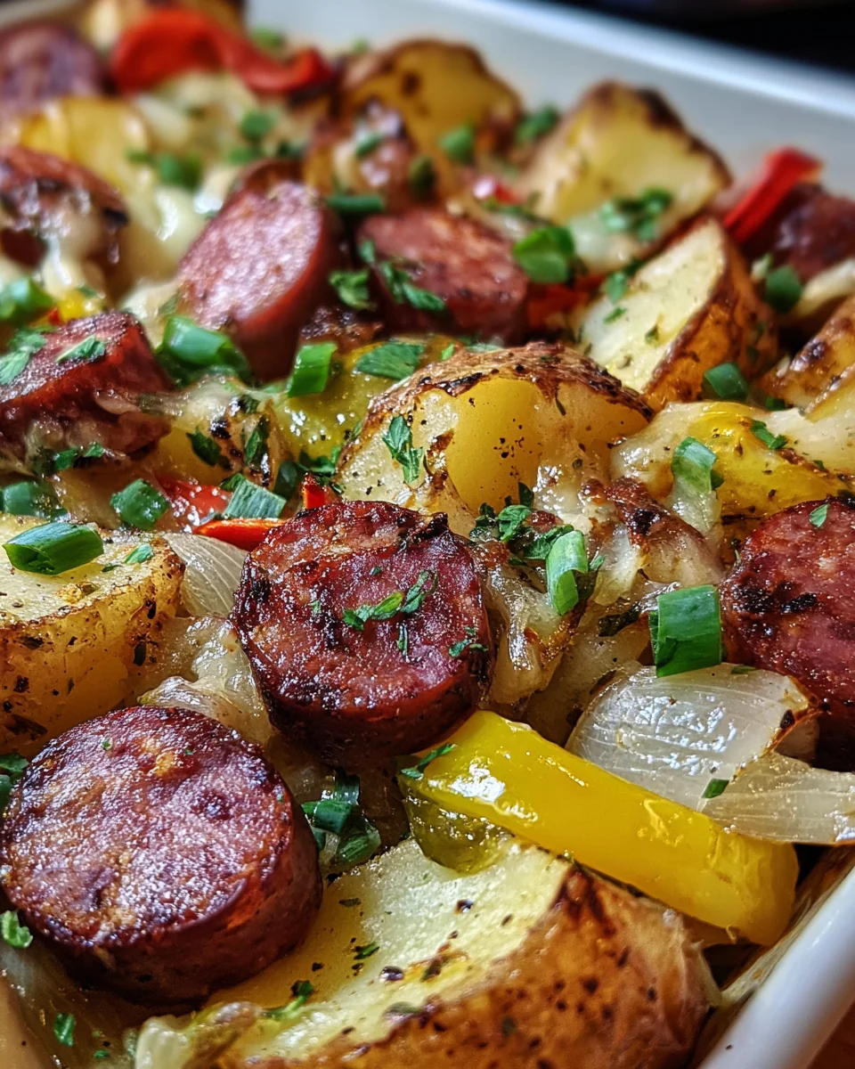 Smoked Sausage and Potato Bake Smoked
