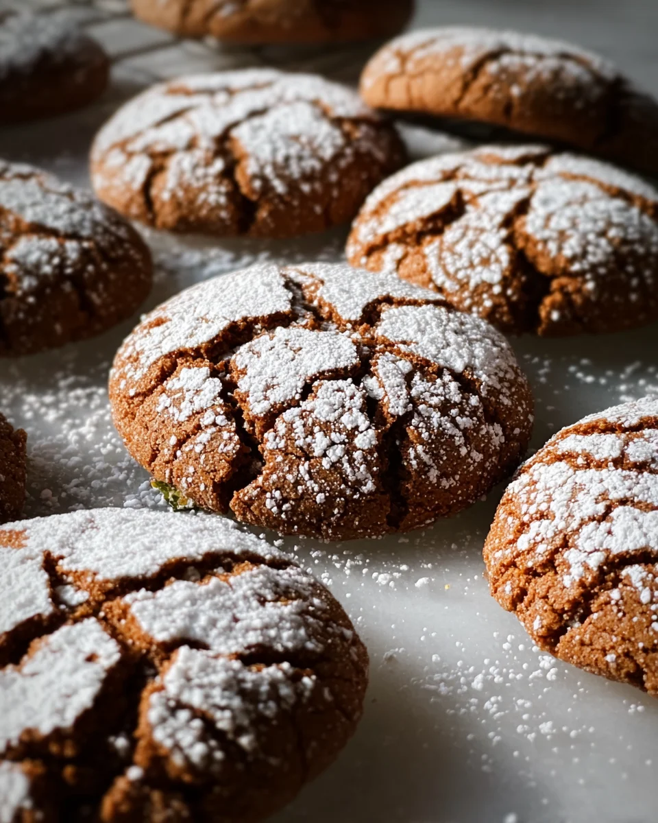 Soft and Spiced Gingerbread Crinkle Cookies Soft and Spiced Gingerbread Crinkle Cookies