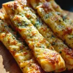 Sourdough Cheesy Breadsticks