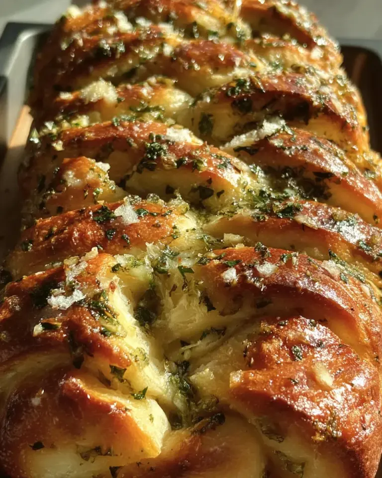 Sourdough Discard Garlic Pull Apart Bread