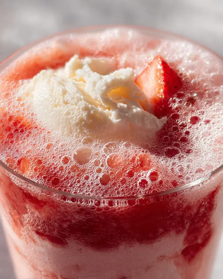Sparkling Strawberry Float