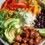 Spicy Baked Tofu Burrito Bowl